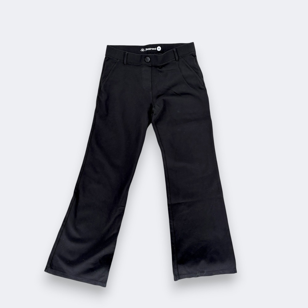 Betabrand Womens Dress Pant Yoga Pants Size M Black Bootcut Career Workwear